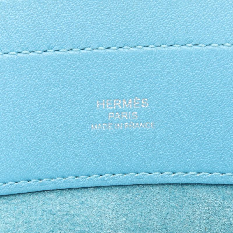 Hermes Shoulder Bag Aline Mini Bleu du Nord Leather Blue Du Nord