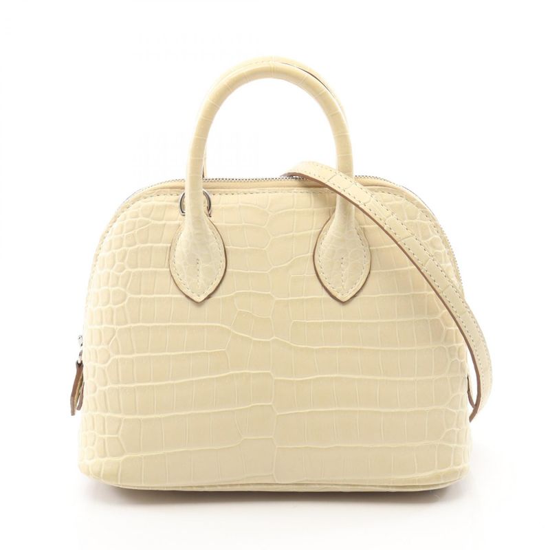 Hermes Handbag Bolide Mini Vanilla Exotic Cles