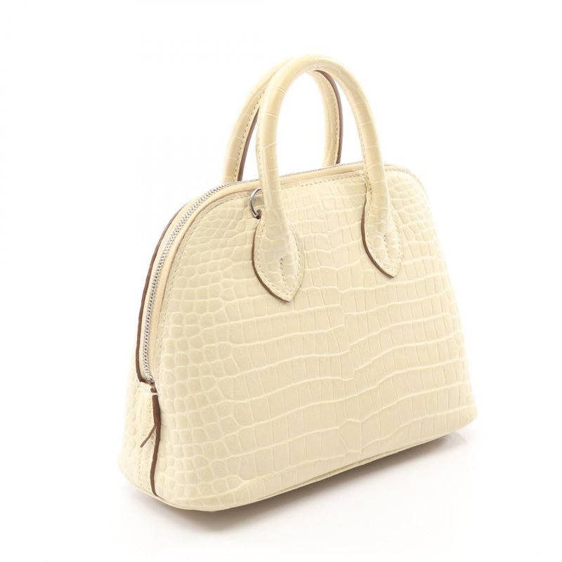 Hermes Handbag Bolide Mini Vanilla Exotic Cles