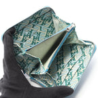 Hermes Round Wallet Azap Compact Silk in Blue Zanzibar Leather Blue-zanzibar