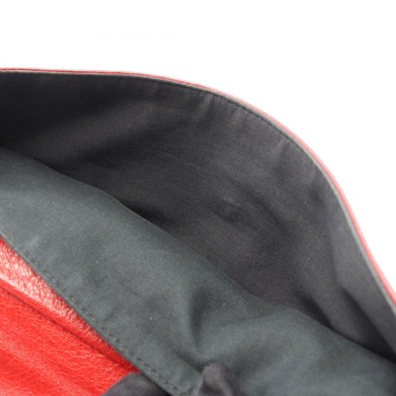 Balenciaga Shoulder Bag Classic Envelope Red Leather