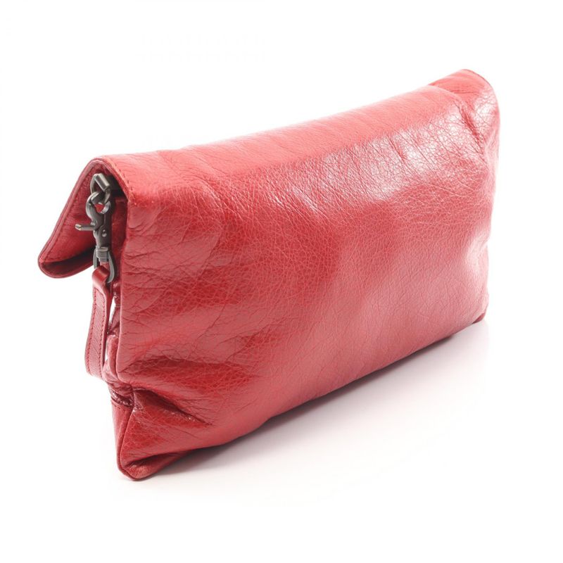 Balenciaga Shoulder Bag Classic Envelope Red Leather