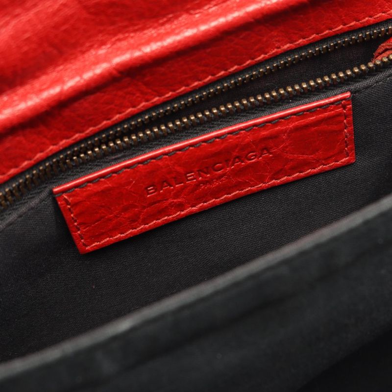 Balenciaga Shoulder Bag Classic Envelope Red Leather