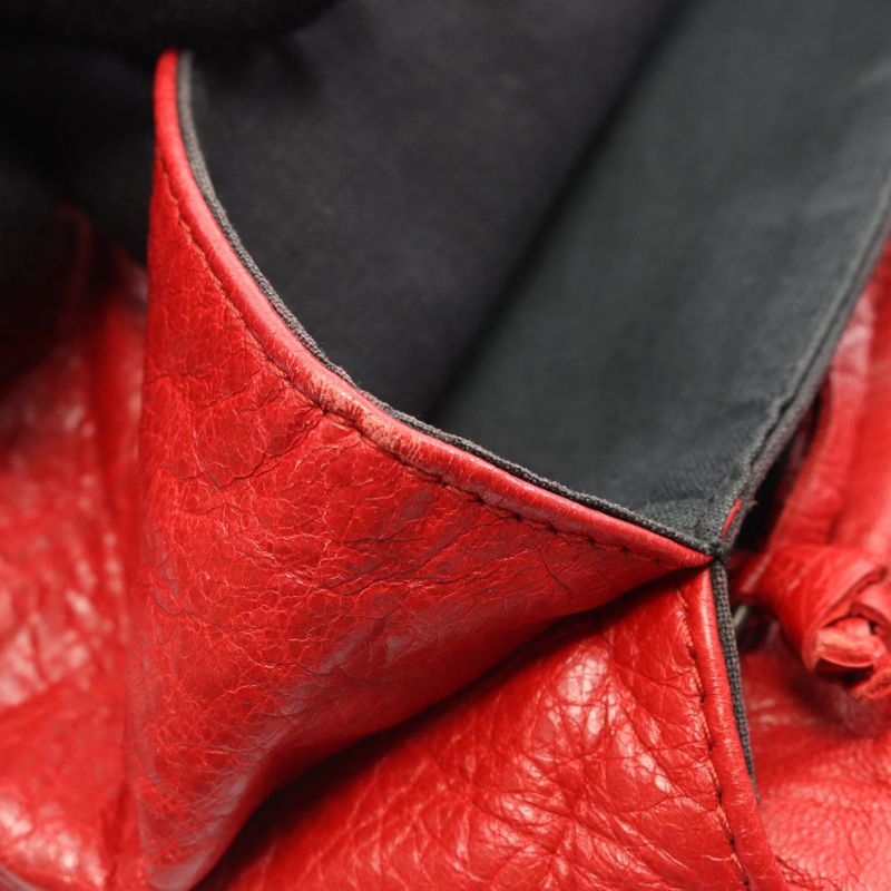 Balenciaga Shoulder Bag Classic Envelope Red Leather