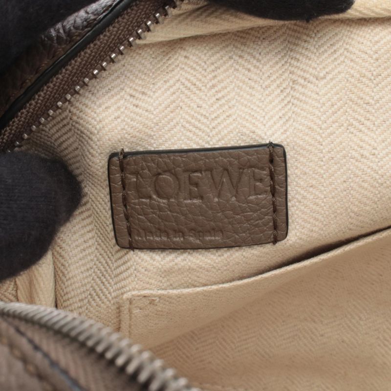 Loewe Shoulder Bag Military Messenger Xs Brown Leather