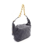 Chanel Shoulder Bag Quilted Navy Lambskin