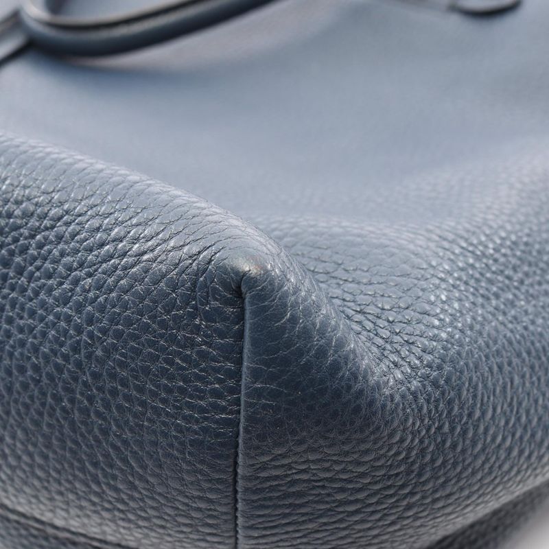 Prada Tote Vitello Daino Navy Leather