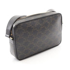 Celine Shoulder Bag Triomphe Black Canvas