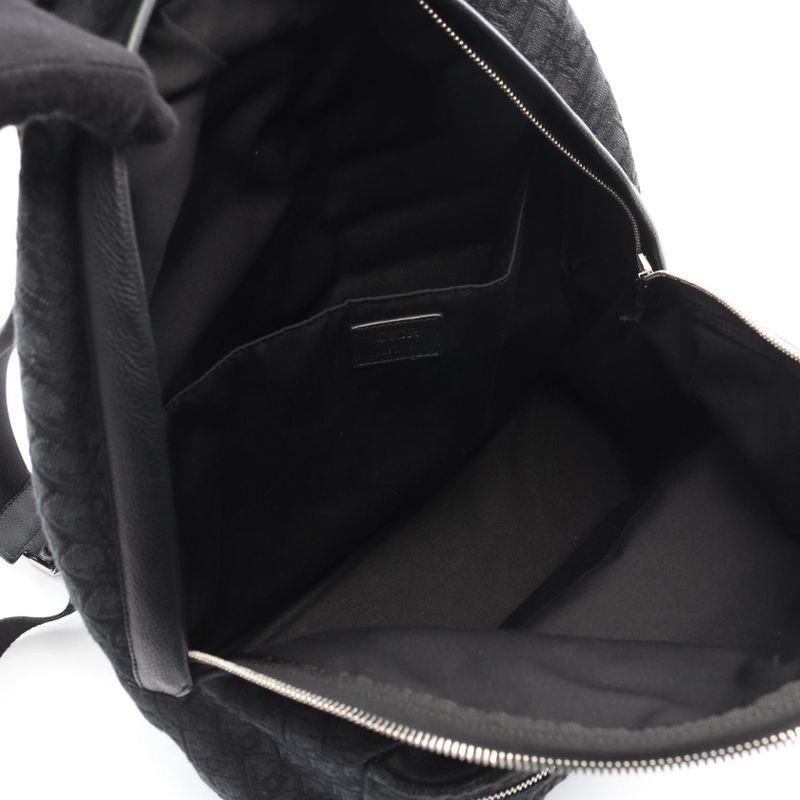 Dior Backpack Rider Black Jacquard Canvas