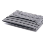 Bottega Veneta Card Case Intrecciato Black Leather
