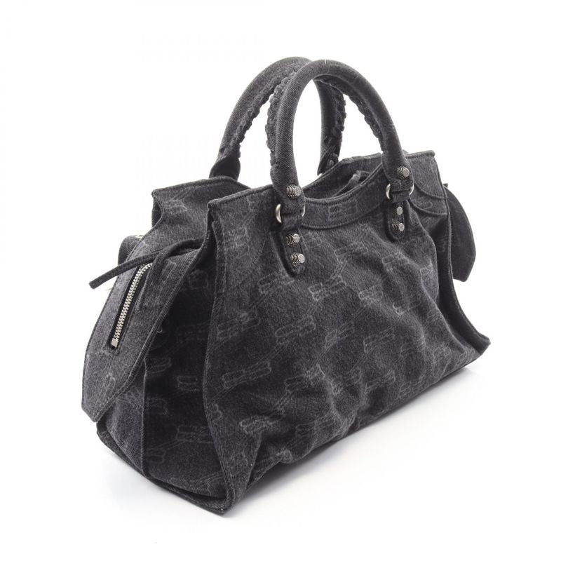 Balenciaga Handbag Neo Cagole City Black Denim