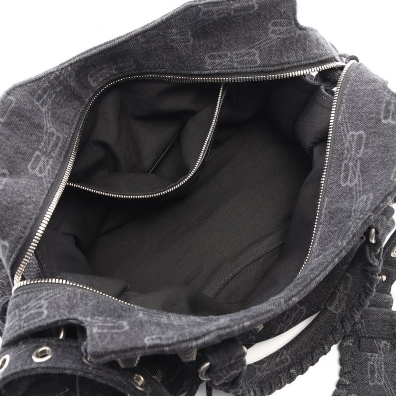 Balenciaga Handbag Neo Cagole City Black Denim