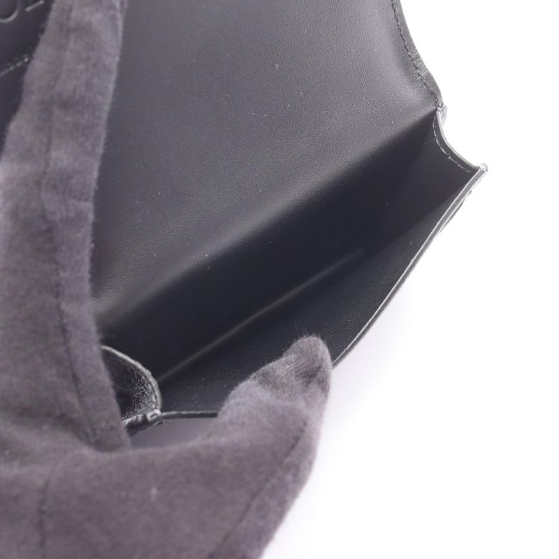 Loewe Card Case Business Holder Gray Leather