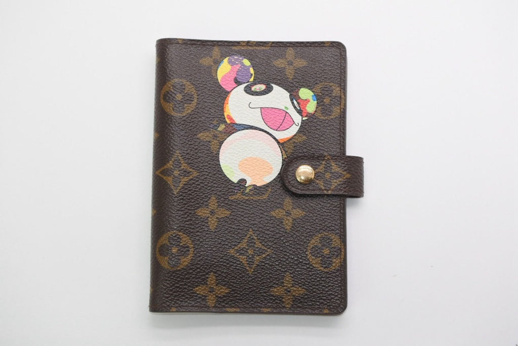 Louis Vuitton Notebook Cover Agenda PM Monogram Panda Takashi Murakami Brown