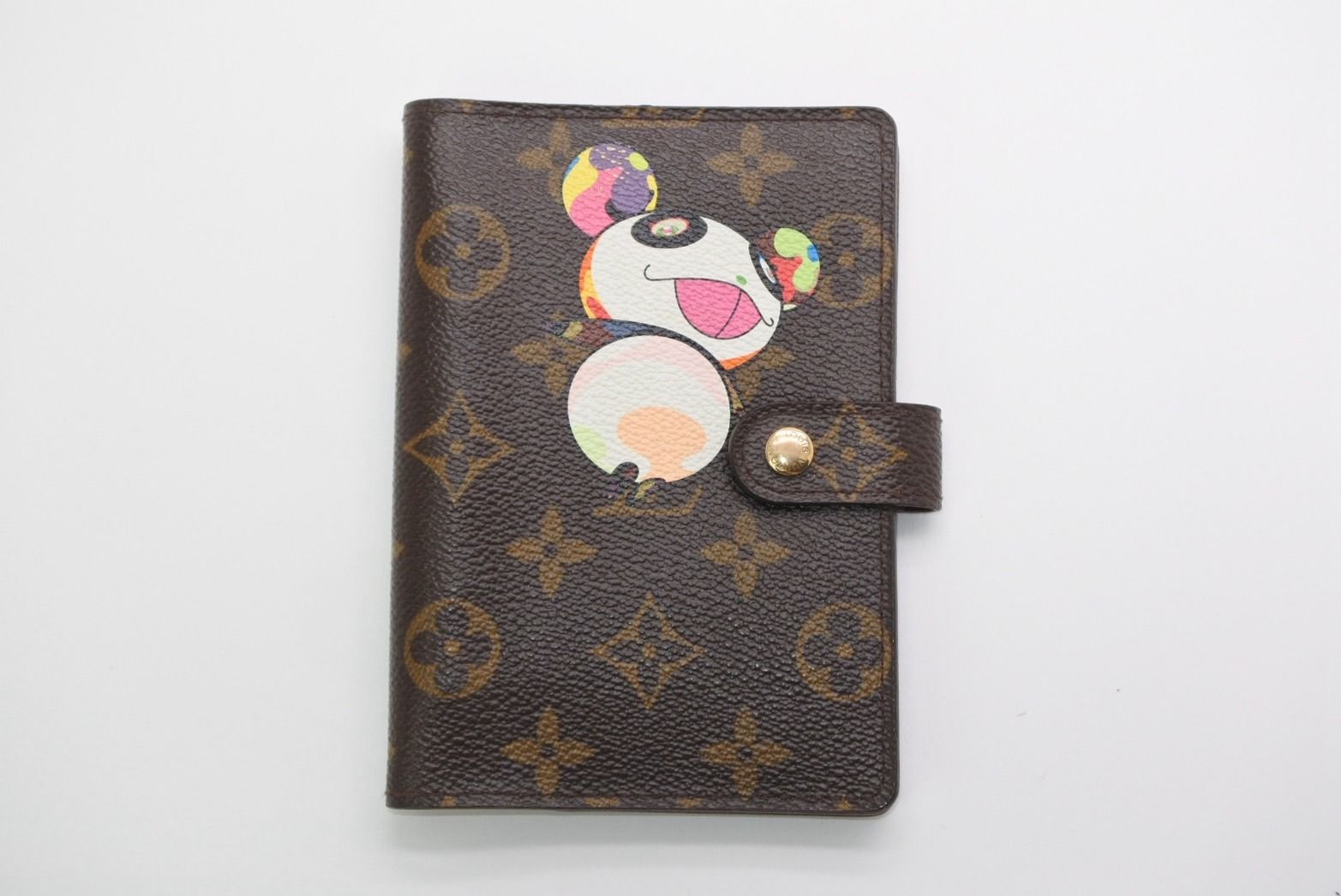 Louis Vuitton Notebook Cover Agenda PM Monogram Panda Takashi Murakami Brown