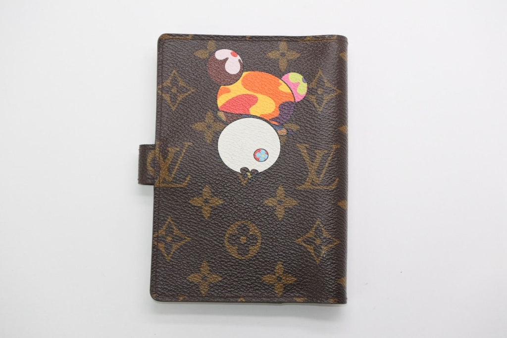 Louis Vuitton Notebook Cover Agenda PM Monogram Panda Takashi Murakami Brown — view 2