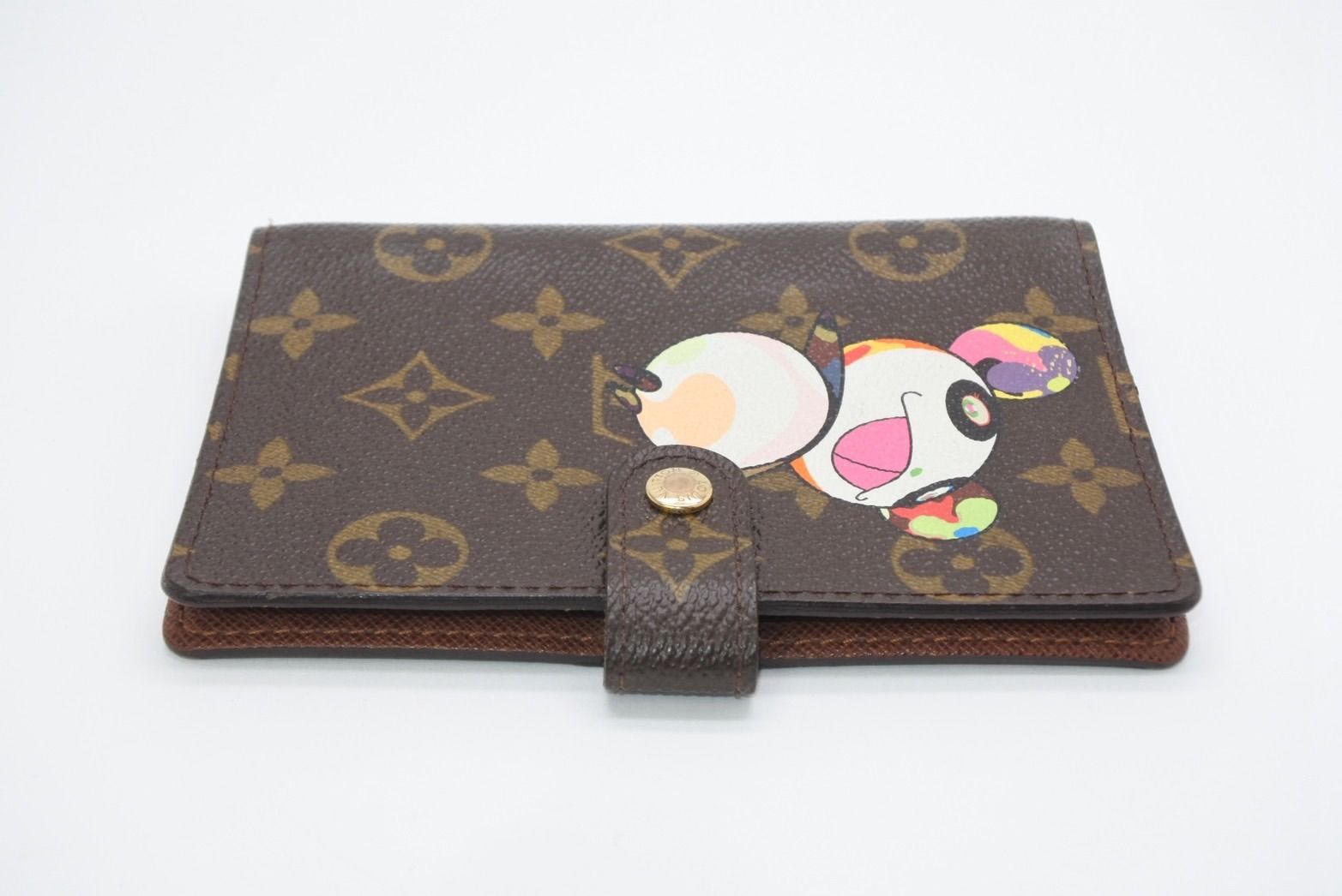 Louis Vuitton Notebook Cover Agenda PM Monogram Panda Takashi Murakami Brown — view 5