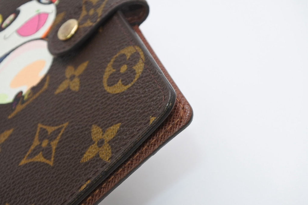 Louis Vuitton Notebook Cover Agenda PM Monogram Panda Takashi Murakami Brown — view 8