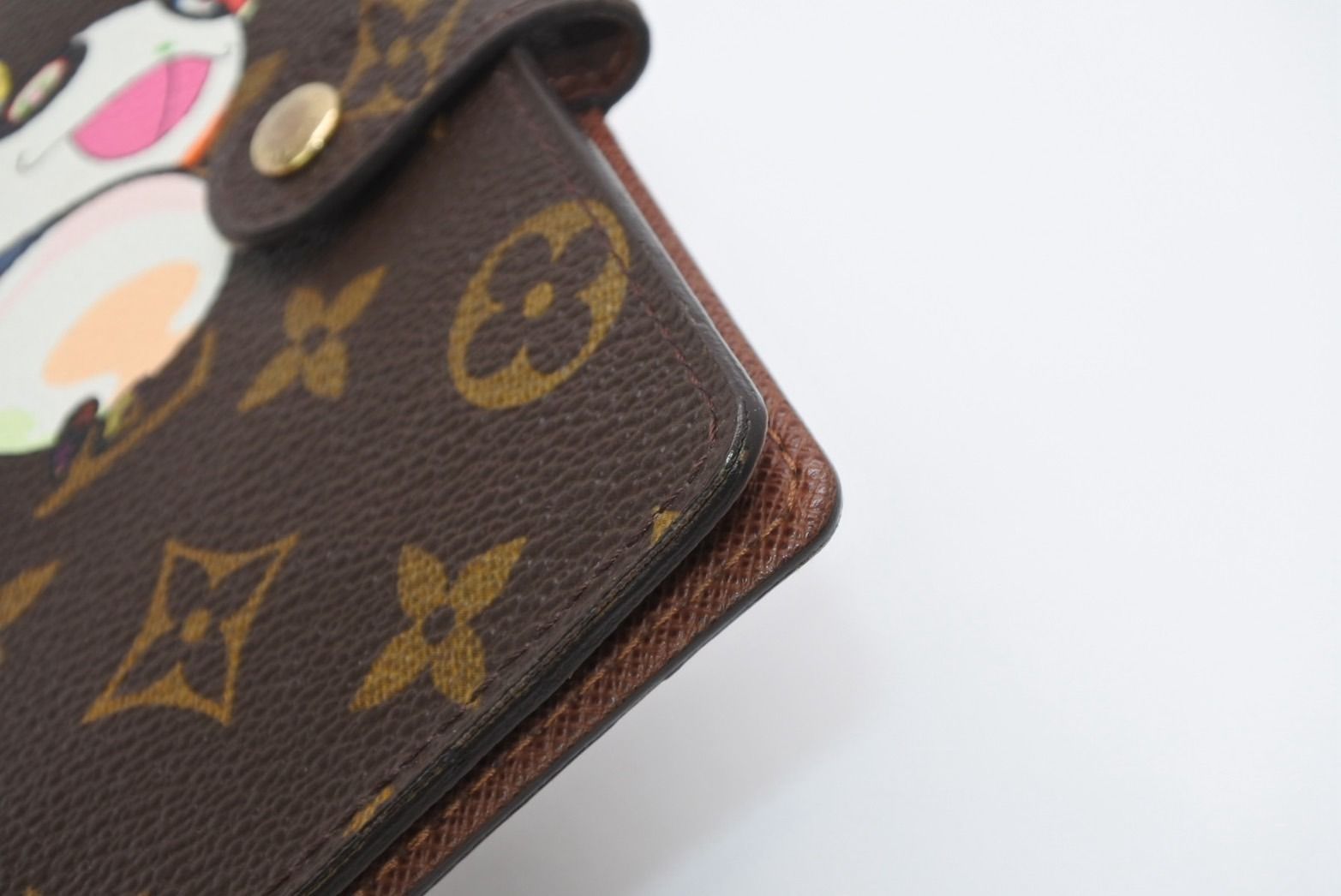 Louis Vuitton Notebook Cover Agenda PM Monogram Panda Takashi Murakami Brown — view 8