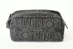 Louis Vuitton Snow Capsule Collection Dopp Kit Nylon Black Handbag
