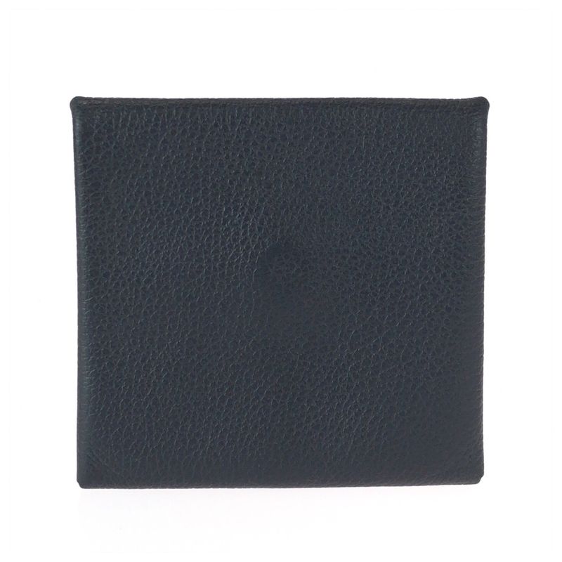 Hermes Bastia Black Silver Veau Epsom Coin Purse