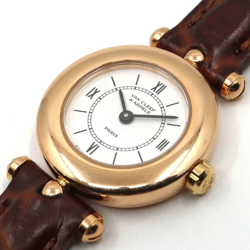 Van Cleef & Arpels Classic la Collection White Watch Pink Gold