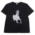 Celine Horse Print T-Shirt Top Black