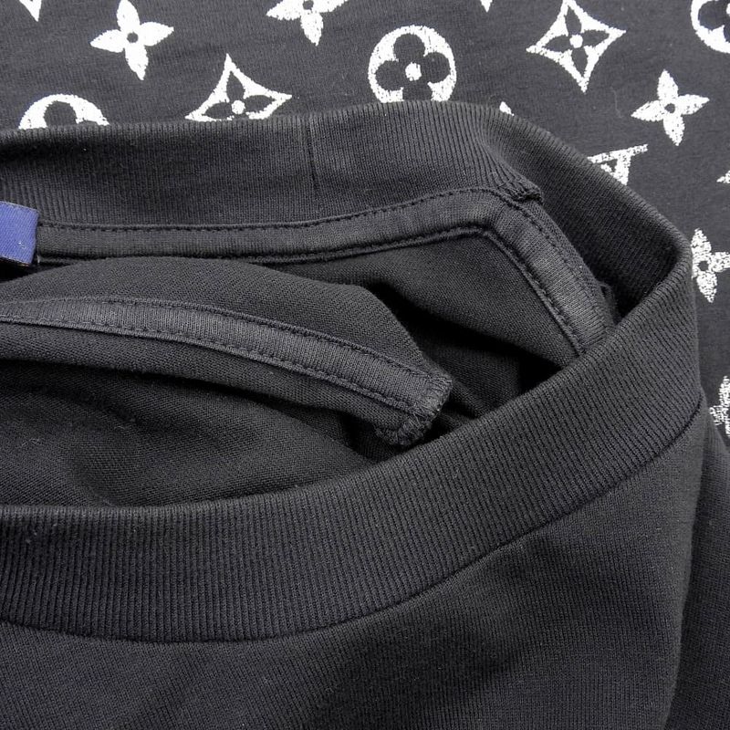 Louis Vuitton Monogram Gradient T-Shirt Top Black XL