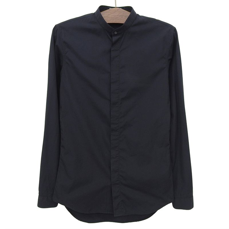 Dior Homme Cotton Long Sleeve Shirt Top Black