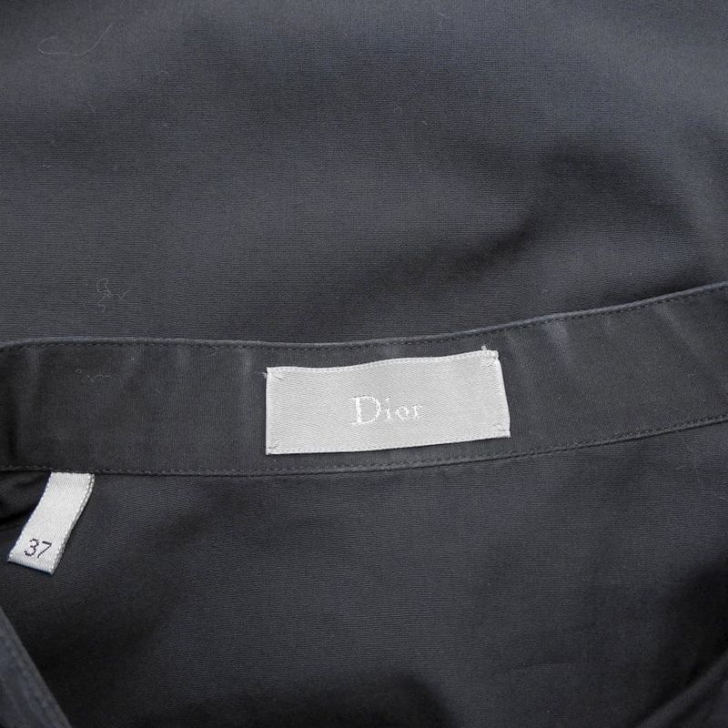 Dior Homme Cotton Long Sleeve Shirt Top Black