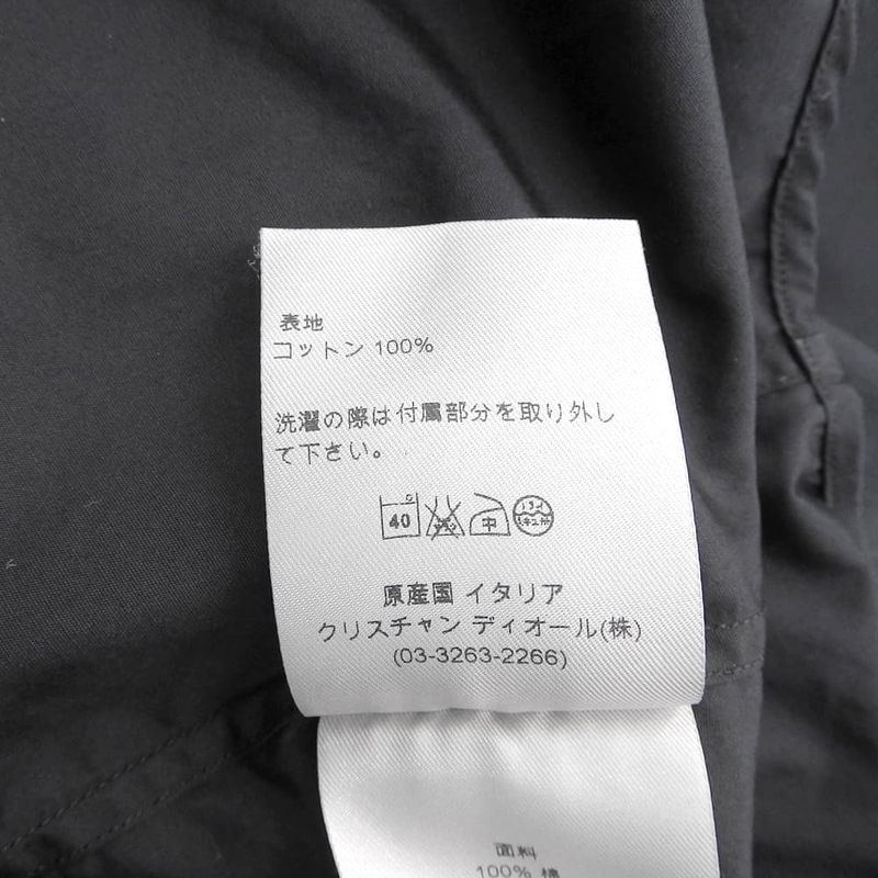 Dior Homme Cotton Long Sleeve Shirt Top Black