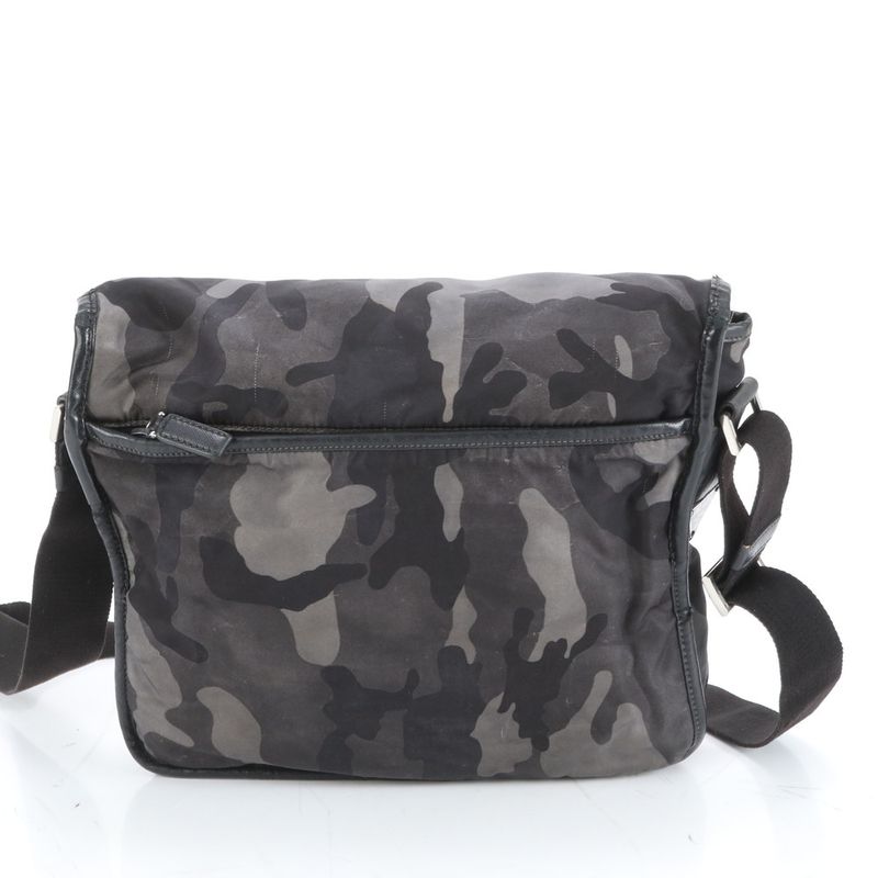 Prada Tessuto Nylon Camouflage Leather Shoulder Bag