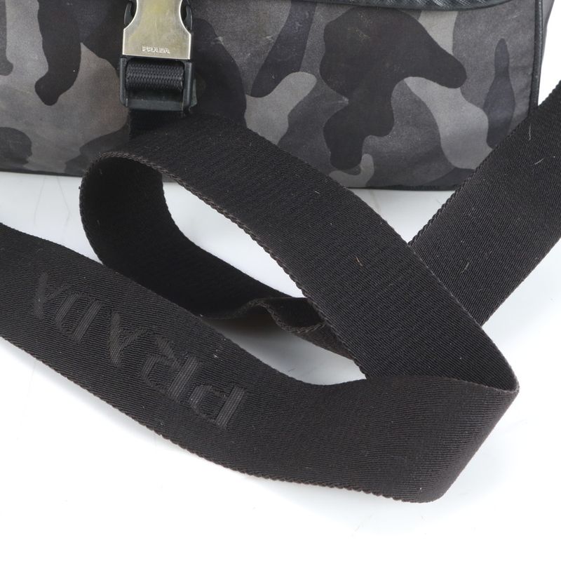 Prada Tessuto Nylon Camouflage Leather Shoulder Bag