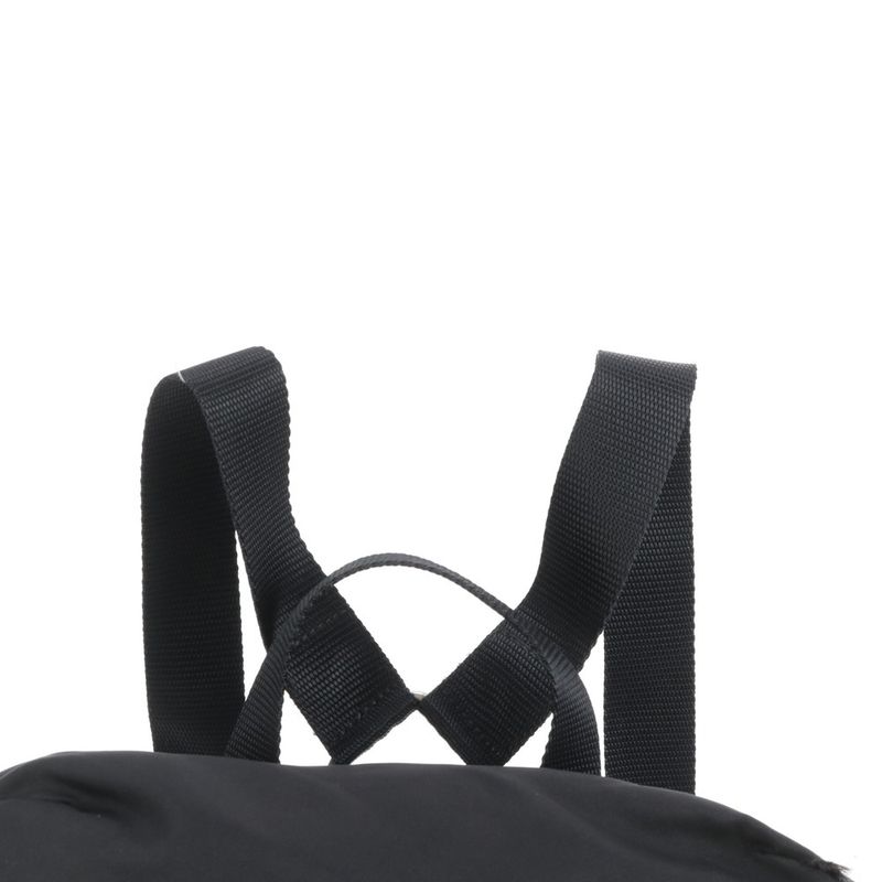Prada Tessuto Nylon Triangle Logo Leather Backpack