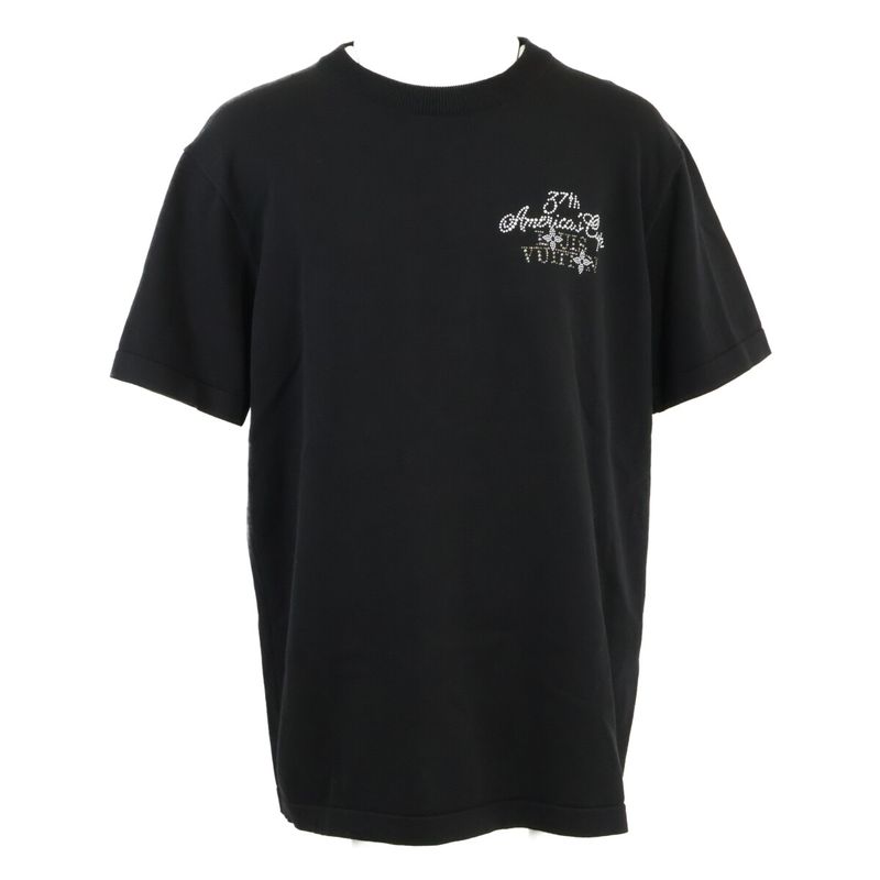 Louis Vuitton Oy8 Embellished Short Sleeved Sweater ) Black