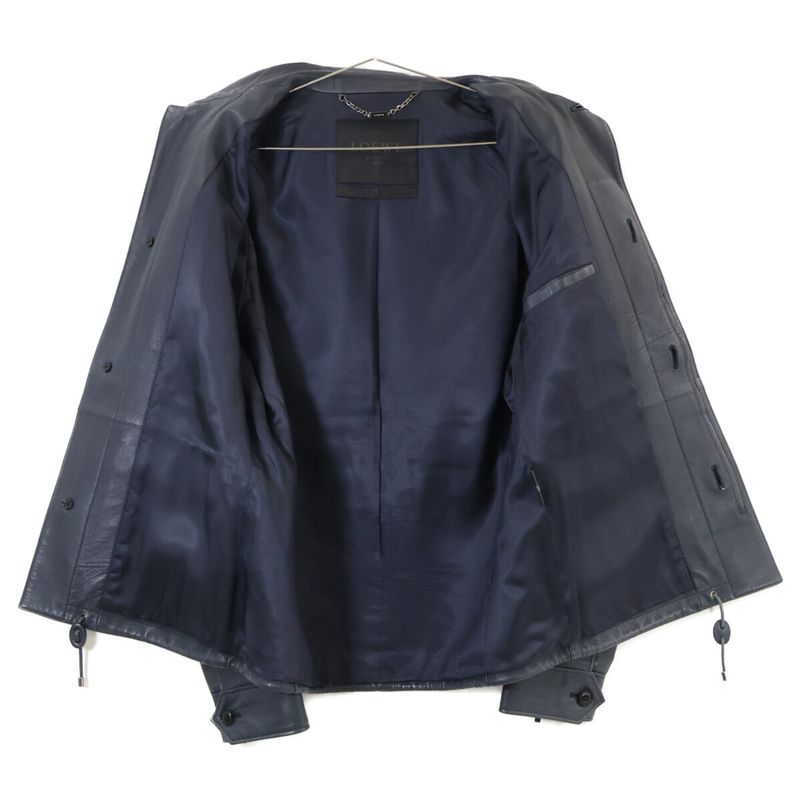 Loewe Calfskin Zip Jacket ) Navy