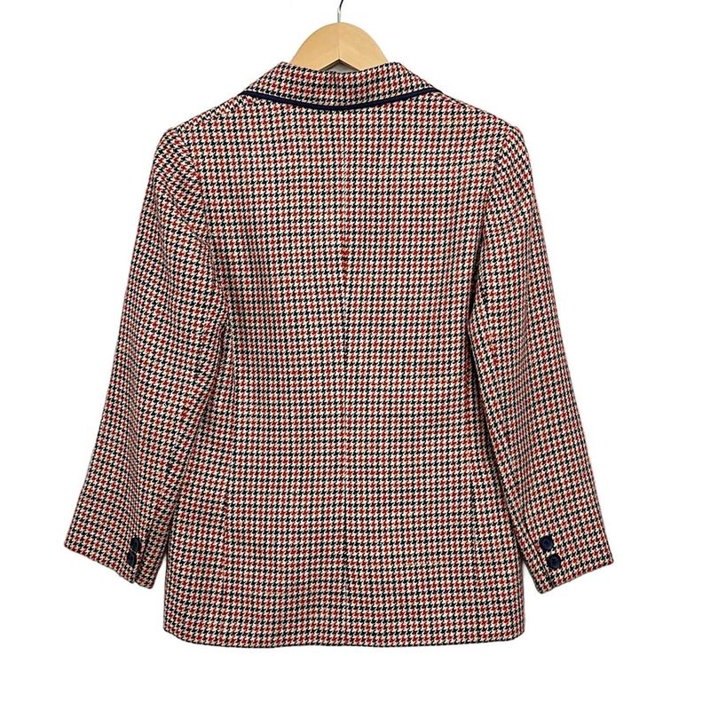 Dior Jacket L Navy Red Beige Long Sleeve