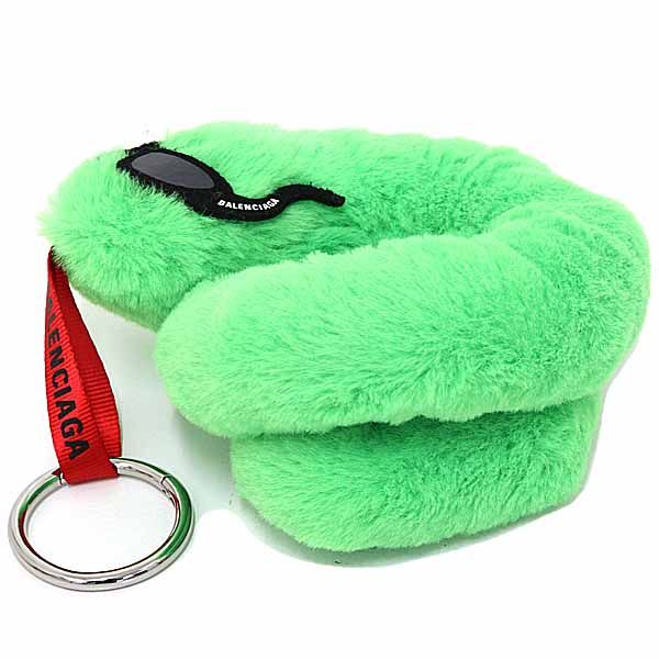 Balenciaga Snake Key Ring Key Holder Bag Charm Green
