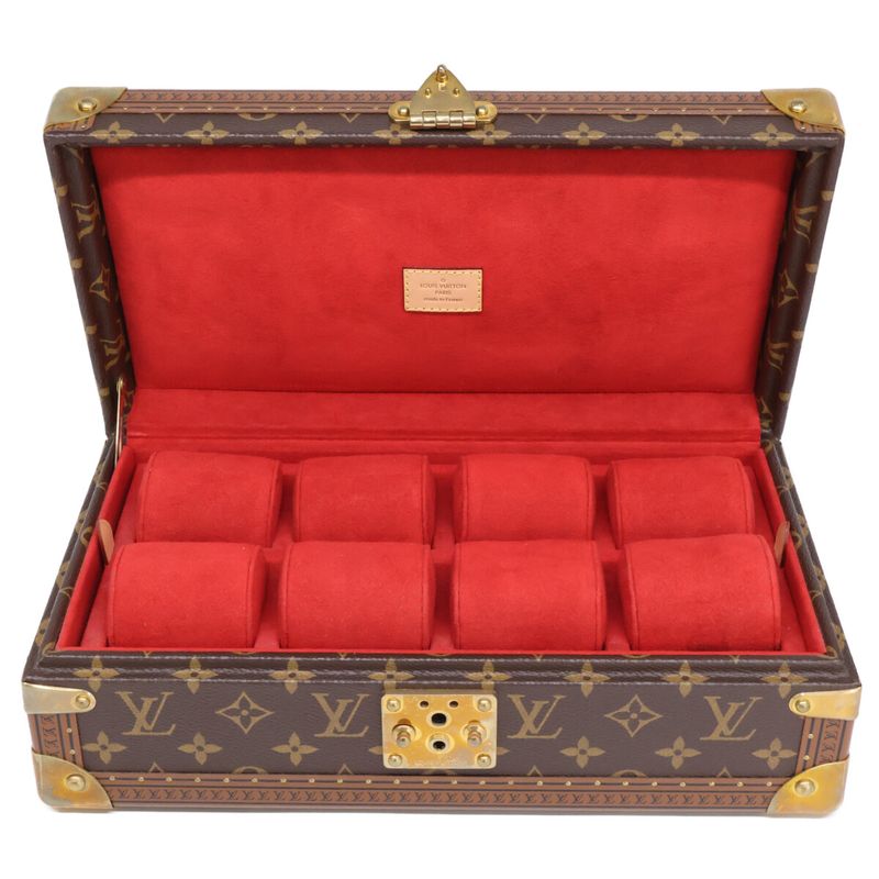 Louis Vuitton Coffret 8 Montre Monogram Canvas Watch Case )monogram