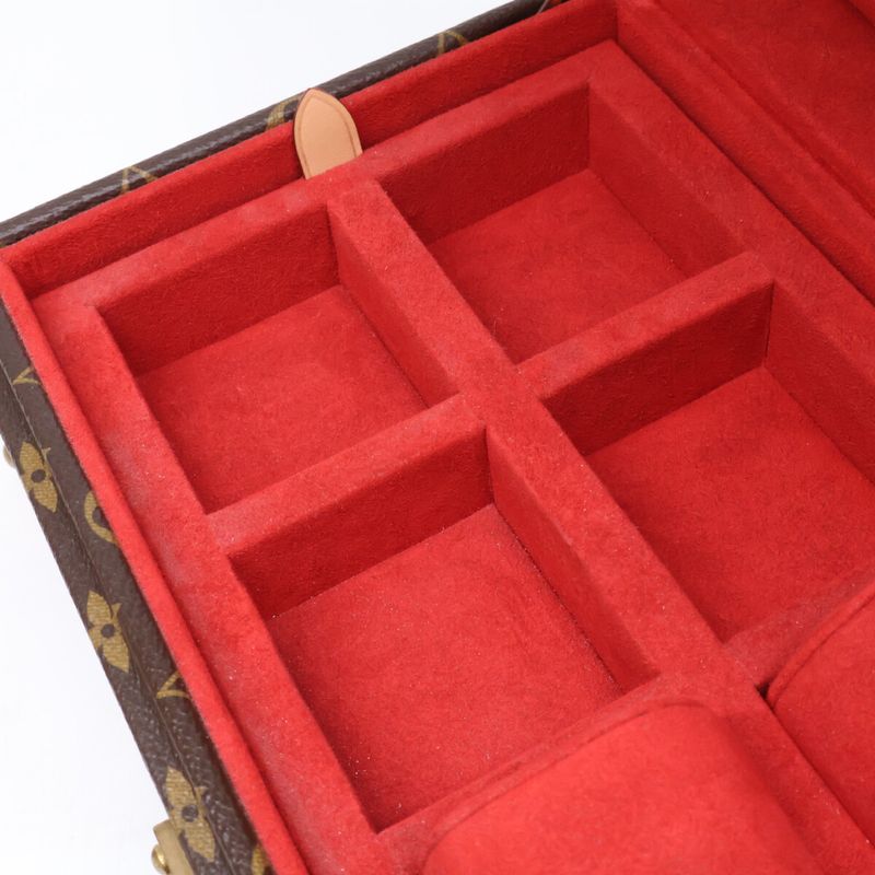 Louis Vuitton Coffret 8 Montre Monogram Canvas Watch Case )monogram