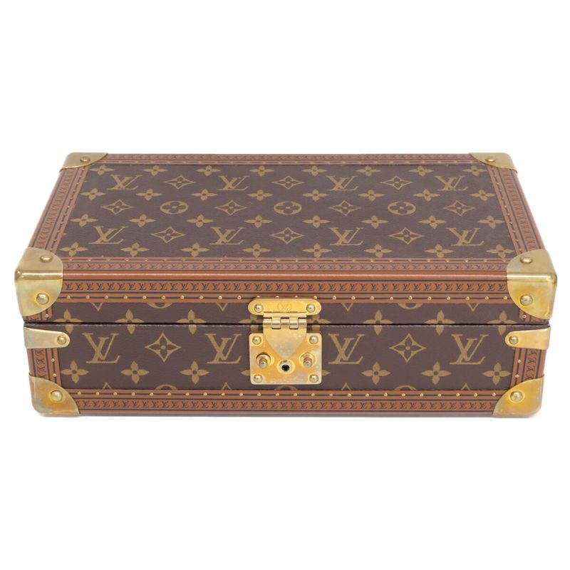 Louis Vuitton Coffret 8 Montre Monogram Canvas Watch Case )monogram