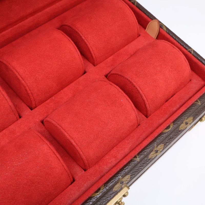 Louis Vuitton Coffret 8 Montre Monogram Canvas Watch Case )monogram