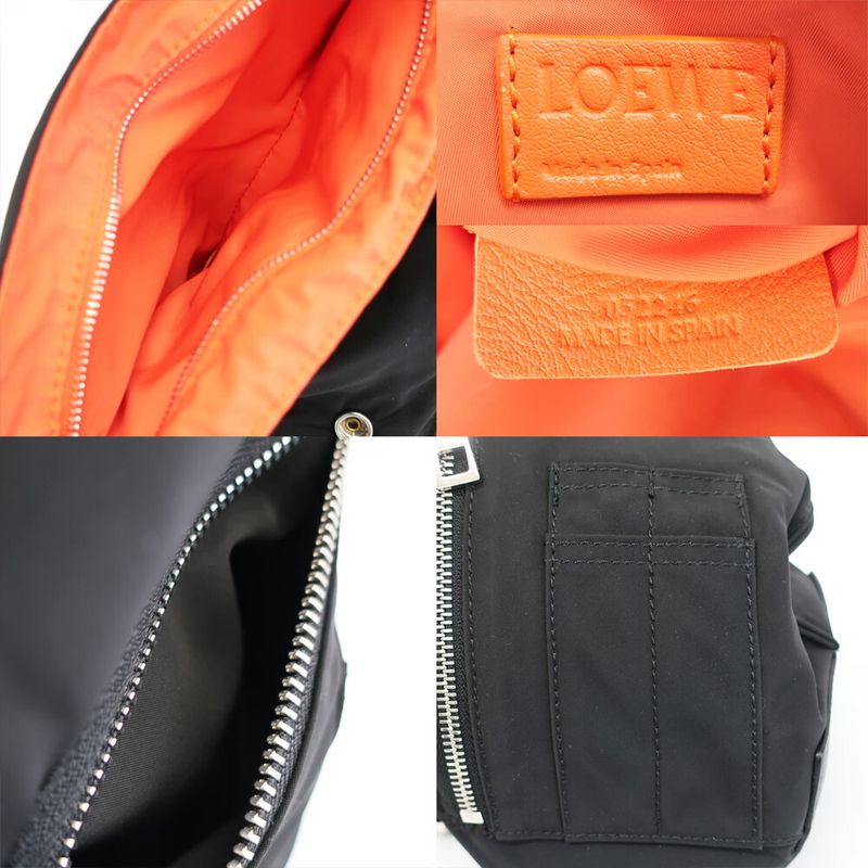 Loewe Anton Sling Puffer Shoulder Bag S Ring Black