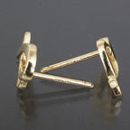 Tiffany & Co. Loving Heart Earrings 18K Yellow Gold Back