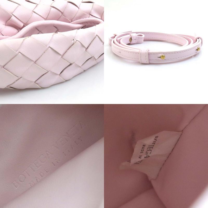 Bottega Veneta Shoulder Bag Intrecciato Mini Hop Light Pink