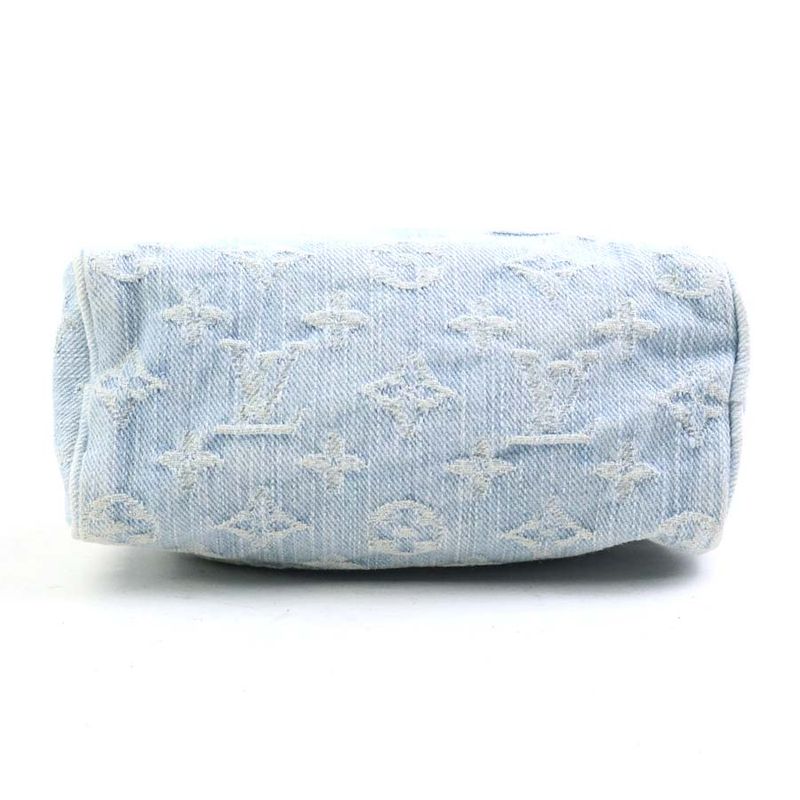 Louis Vuitton Shoulder Bag Monogram Denim Nano Speedy Sky Blue