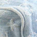 Louis Vuitton Shoulder Bag Monogram Denim Nano Speedy Sky Blue