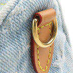 Louis Vuitton Shoulder Bag Monogram Denim Nano Speedy Sky Blue