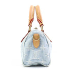 Louis Vuitton Shoulder Bag Monogram Denim Nano Speedy Sky Blue