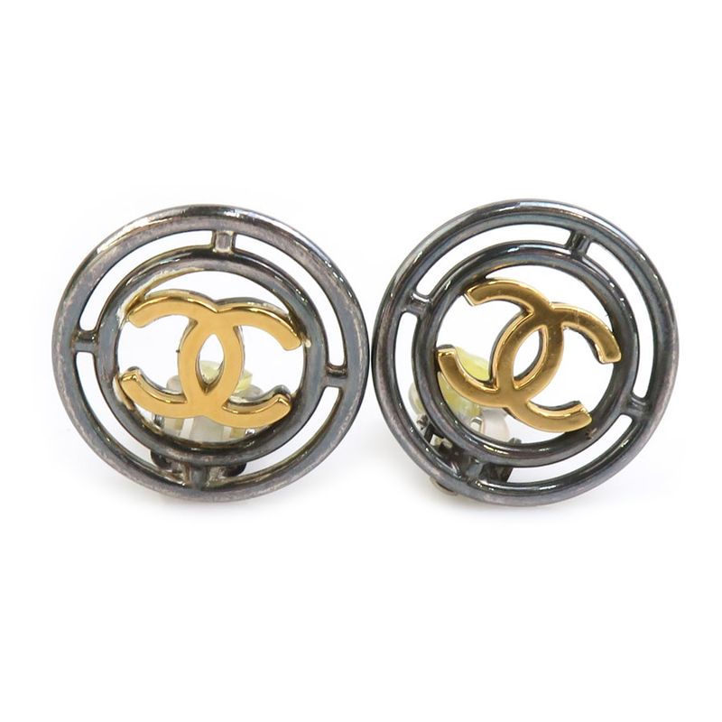 Chanel Earrings CC Logo Ation